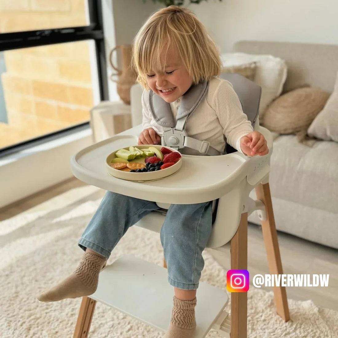 Toddly FlexiGrow 3-in-1 wooden high chair for babies and kids