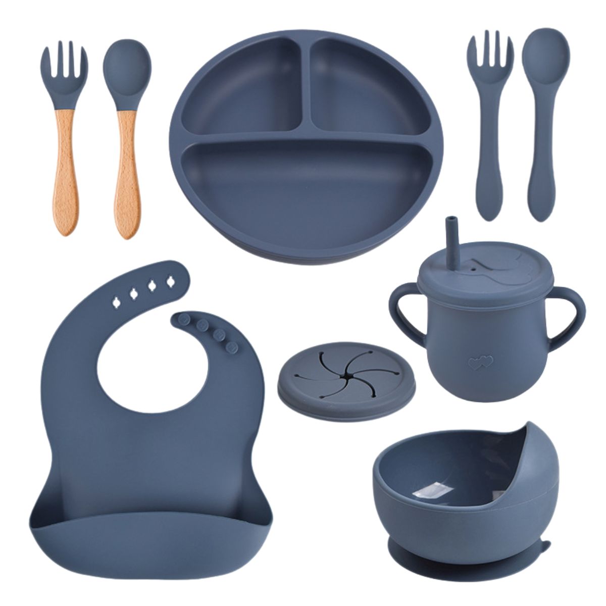 Toddly MealMate Silicone Feeding Set for Baby Led Weaning & Self Feeding