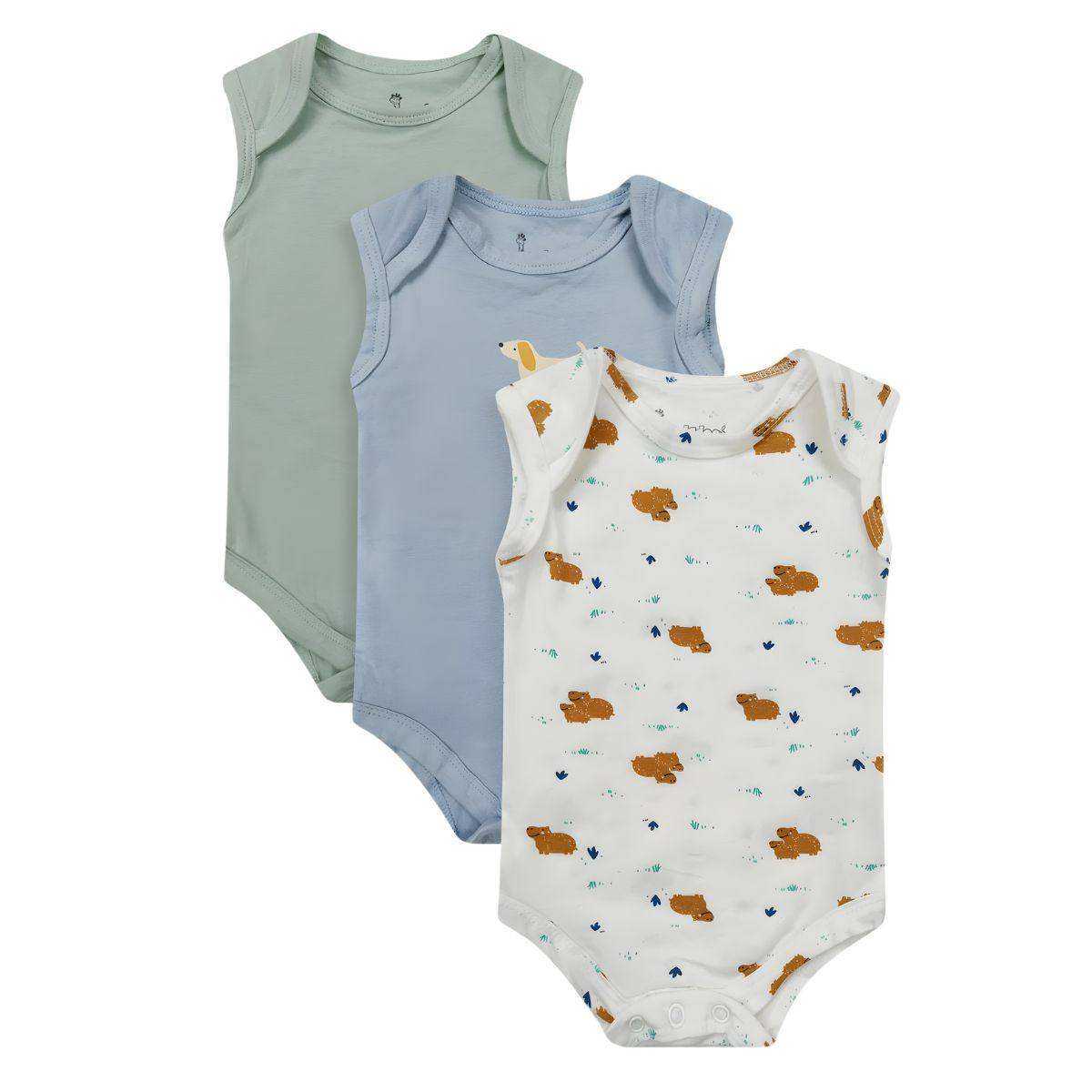Feather & Fawn Hoodadoo Sleeveless Baby Bodysuit | Baby Clothes