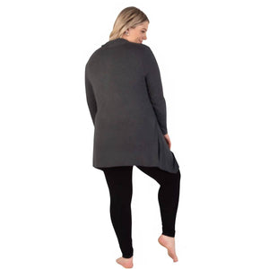 Black B Free maternity bamboo leggings with high-rise ribbed waistband and seamless stretch design