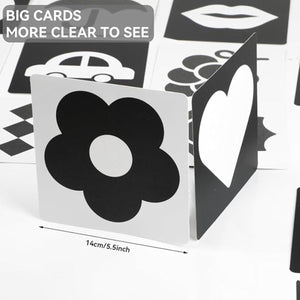 BabiePlay High - Contrast Baby Flashcards for Visual Stimulation & Brain Development Visual Stimulation Cards