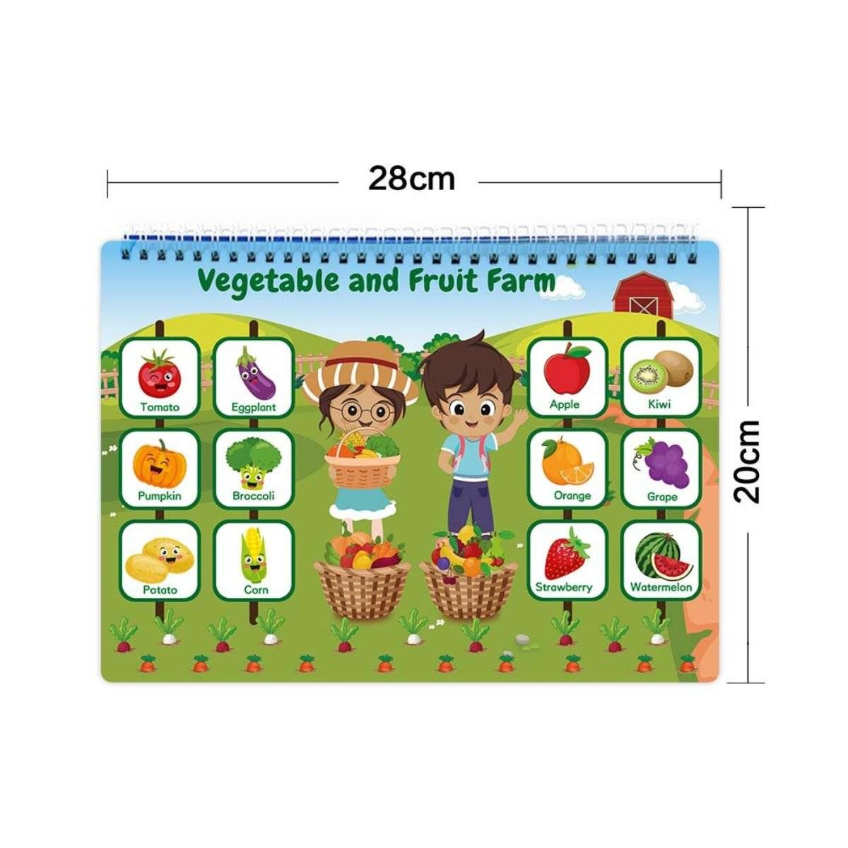 BabiePlay Toddler Busy Book: All - in - One Educational Learning Binder Busy Book
