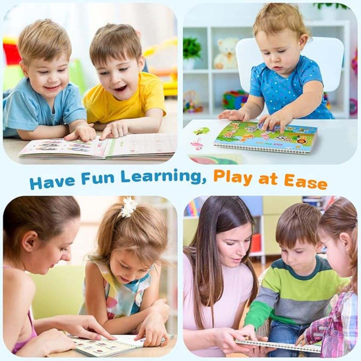 BabiePlay Toddler Busy Book: All - in - One Educational Learning Binder Busy Book