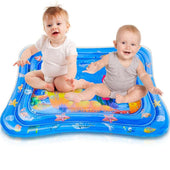 Babieplay Tummy Time Sensory Mat with water and floating toys for baby motor skills development