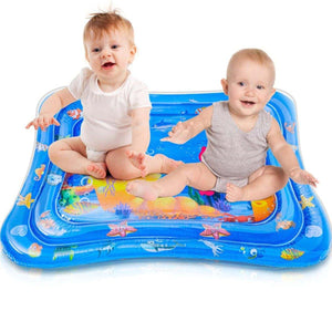 Babieplay Tummy Time Sensory Mat with water and floating toys for baby motor skills development