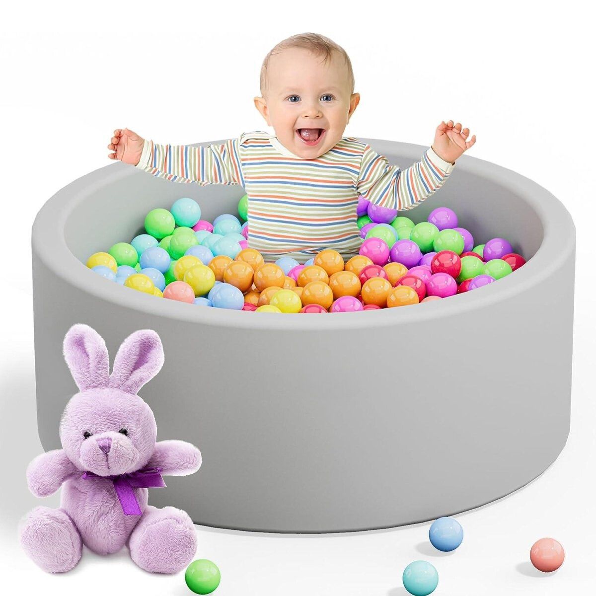 BabiePlay Ultimate Foam Ball Pit Fun Indoor Play & Skill Development Barrier Ball Pits