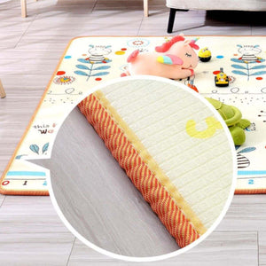 BabiePlay Versatile 0.8cm Waterproof Reversible Rollable & Foldable Play Mat Foldable Mat
