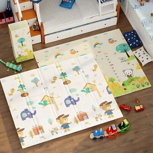 BabiePlay Versatile 0.8cm Waterproof Reversible Rollable & Foldable Play Mat Foldable Mat