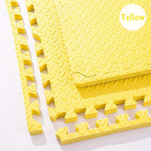 BabiesMart SoftSteps colorful safe baby play mats with interlocking 9 solid colors and non-toxic EVA foam