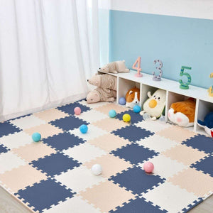 BabiesMart SoftSteps Baby Play Mat safe, non-toxic, interlocking foam mats with enhanced grip and expandable design for baby play areas