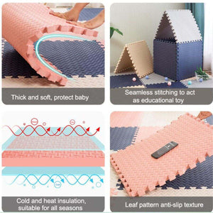 BabiesMart SoftSteps Baby Play Mat interlocking durable foam mats with non-toxic, non-slip surface for safe baby play