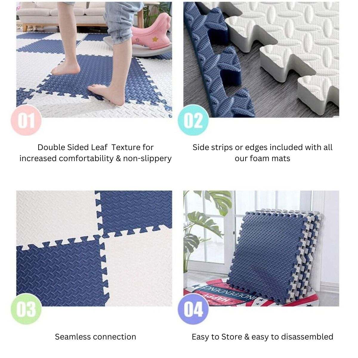 BabiesMart SoftSteps Baby Play Mat durable, non-toxic, expandable foam play mats for safe baby play