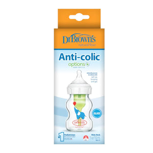 Dr. Brown's 150 mL Glass Wide Neck Options+ Baby Bottle, Elephant, 1 - Pack Baby Bottle