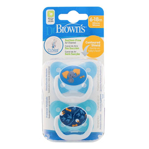 Dr Brown's PreVent Butterfly Shield Soother Pacifiers
