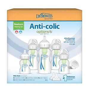 Dr Browns Wide Neck Options+ Newborn Feeding Set Baby Bottle