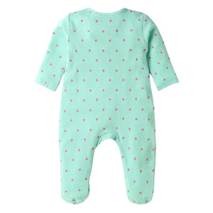 Feather & Fawn Babyhug Disney Cotton Knit Footed Sleepsuit | Princess Edition Baby Clothes