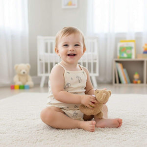 Feather & Fawn Breezy Summer Sleeveless Bodysuit | 100% Soft Cotton Baby Clothes