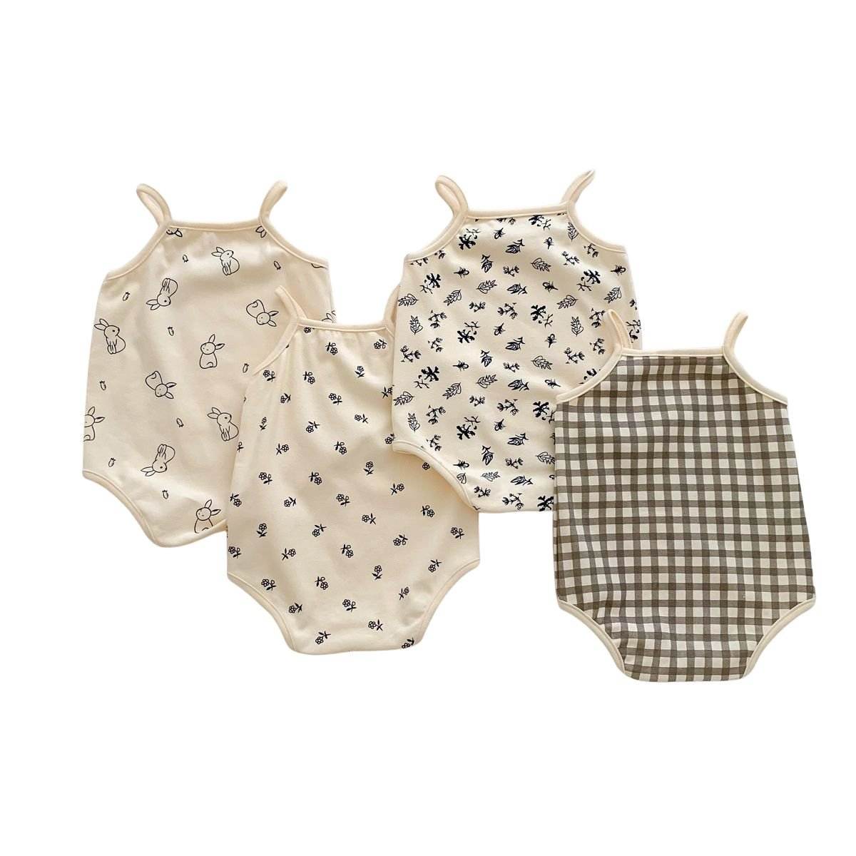 Feather & Fawn Breezy Summer Sleeveless Bodysuit | 100% Soft Cotton Baby Clothes