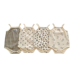 Feather & Fawn Breezy Summer Sleeveless Bodysuit | 100% Soft Cotton Baby Clothes