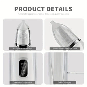 Feather & Fawn GentleCare Electric Nasal Aspirator with 3 Suction Levels Nasal Aspirator