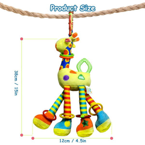 Feather & Fawn Giraffe Hanging Toy All - in - One Stroller & Crib Toy Pram Hanging Toy