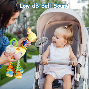 Feather & Fawn Giraffe Hanging Toy All - in - One Stroller & Crib Toy Pram Hanging Toy