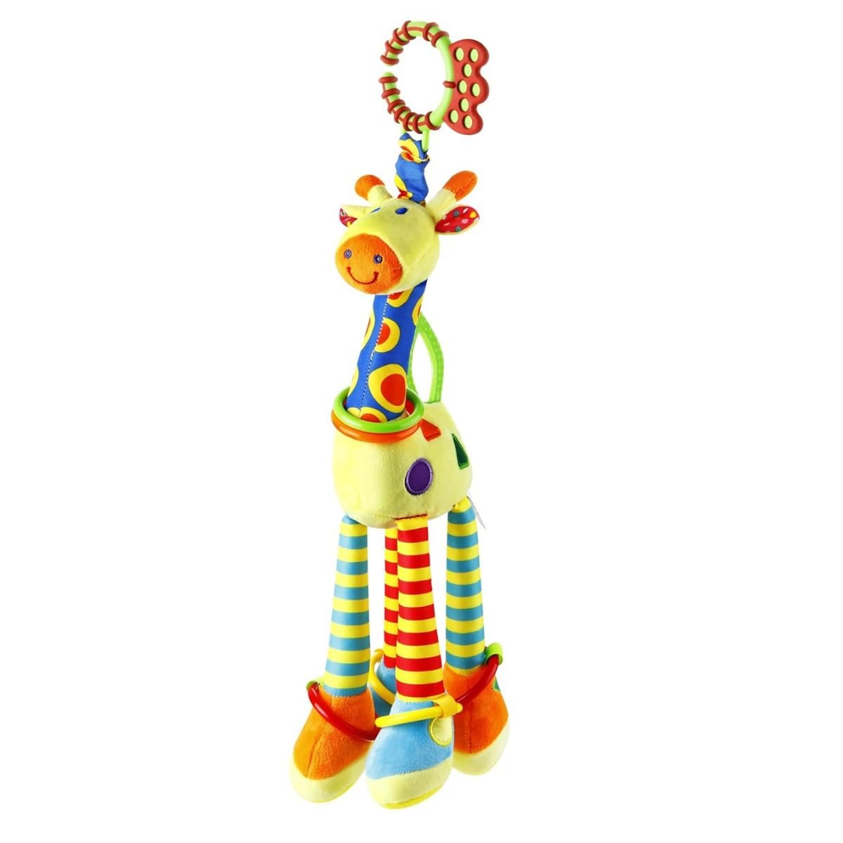 Feather & Fawn Giraffe Hanging Toy All - in - One Stroller & Crib Toy Pram Hanging Toy