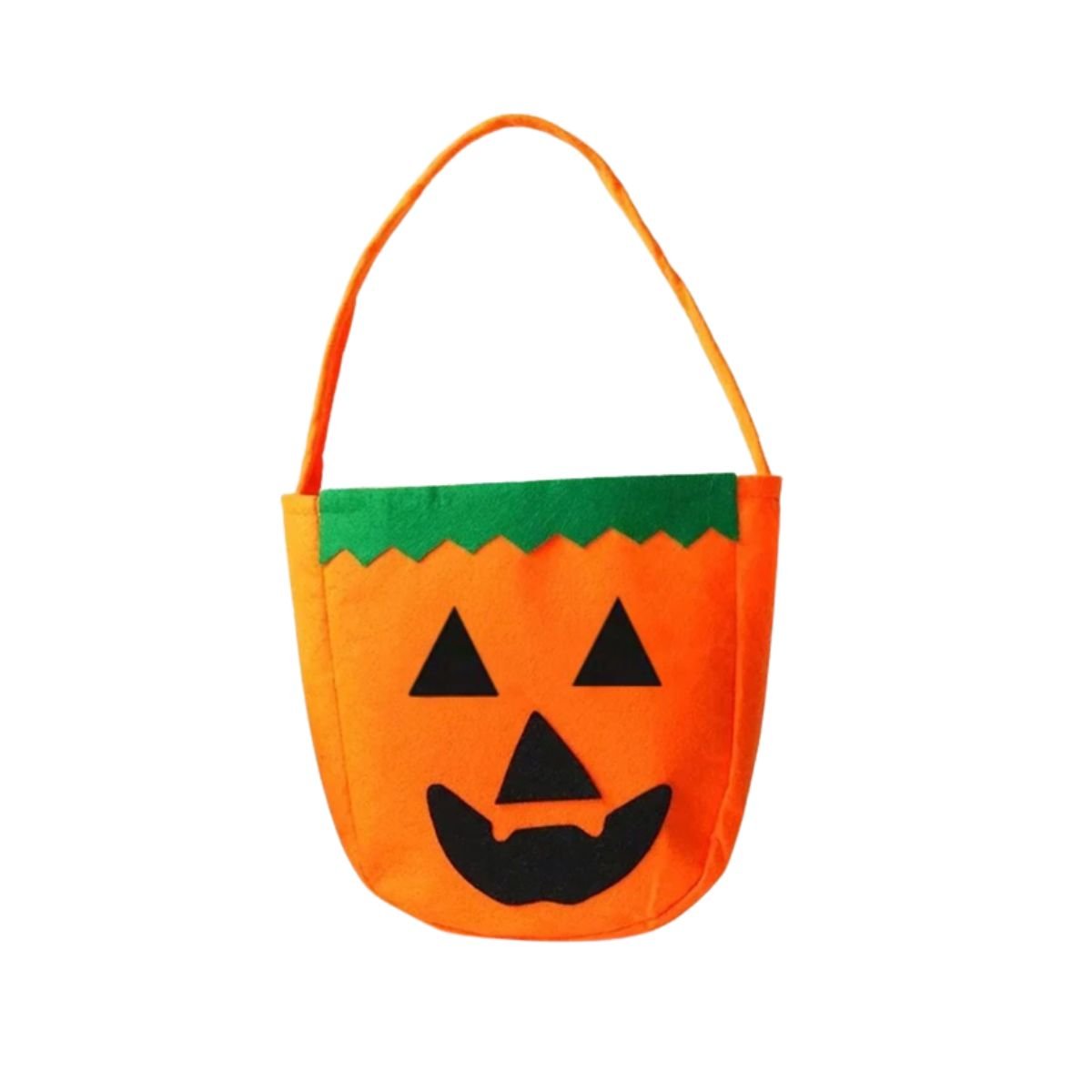 Feather & Fawn Halloween Pumpkin Tote Bag | Trick - or - Treat Candy Bag for Kids Halloween
