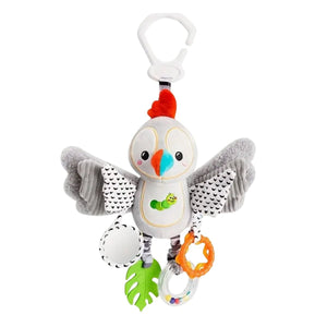 Feather & Fawn Hanging Toy for Prams & Strollers | Penguin, Bee, Rabbit, Parrot Pram Hanging Toy