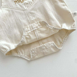 Feather & Fawn Mignon Bear Overall Romper Baby Clothes