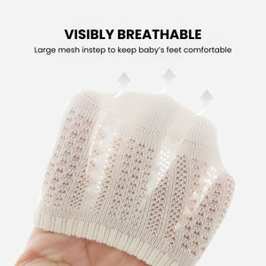 Feather & Fawn Non - slip Socks Safe & Snug Grippy Cotton Socks Baby Socks