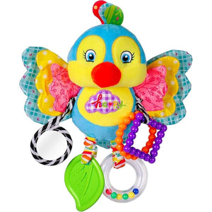 Feather & Fawn Plush Pram Hanging Animal Toy | Rabbit, Bird, Duck & Butterfly Pram Hanging Toy