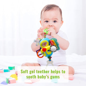 Feather & Fawn Plush Pram Hanging Animal Toy | Rabbit, Bird, Duck & Butterfly Pram Hanging Toy