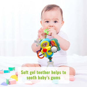 Feather & Fawn Plush Pram Hanging Animal Toy | Rabbit, Bird, Duck & Butterfly Pram Hanging Toy