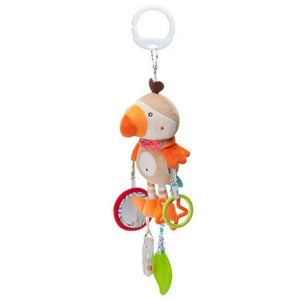 Feather & Fawn Pram Hanging Toy Sensory Animal Toy for Baby's Development Pram Hanging Toy