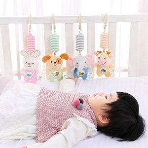 Feather & Fawn Sensory Plush Wind Chime Toy & Hanging Toy for Cribs & Strollers Pram Hanging Toy