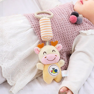 Feather & Fawn Sensory Plush Wind Chime Toy & Hanging Toy for Cribs & Strollers Pram Hanging Toy
