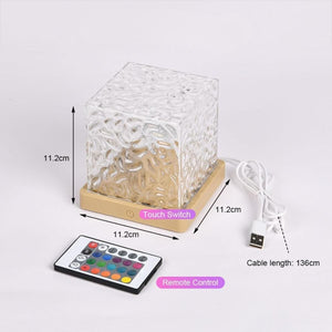 Glowly Aurora Night Light Projector with Wooden Base - 16 Color LED Galaxy Lamp Night Light Projector