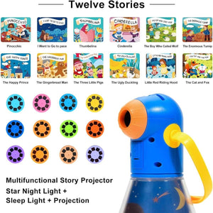 Magical Storybook Projector for kids with night light and fairy tale projections