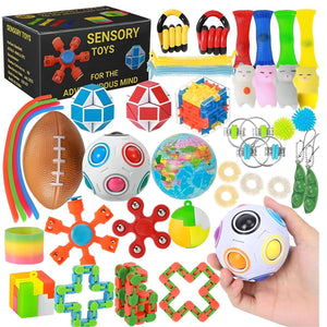 Kidst 72 - Piece Fidget Sensory Toy Set - Stress Relief & Focus for All Ages Fidget Sensory Toys