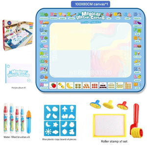 Kidst Aqua Water Doodle Mat mess-free water drawing mat for kids with educational Happy Letters theme