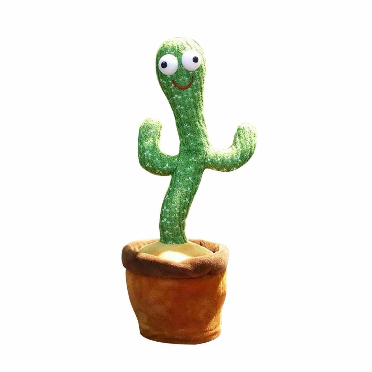 Dancing Cactus Repeat Talking plush toy with singing, dancing, and interactive features for kids
