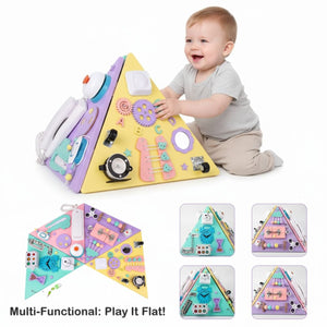 Kidst Large Montessori Wooden Busy Board Collection - Fine Motor Skills & Sensory Toys Montessori Toys