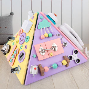 Kidst Large Montessori Wooden Busy Board Collection - Fine Motor Skills & Sensory Toys Montessori Toys