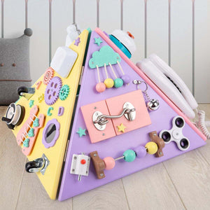 Kidst Large Montessori Wooden Busy Board Collection - Fine Motor Skills & Sensory Toys Montessori Toys