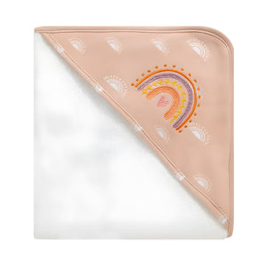 Living Textiles Organic Hooded Towel | Bohemian Bliss Baby Towel