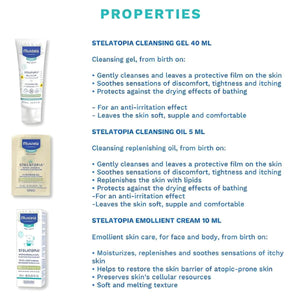 Mustela Eczema Essentials Trial Kit Baby Skincare