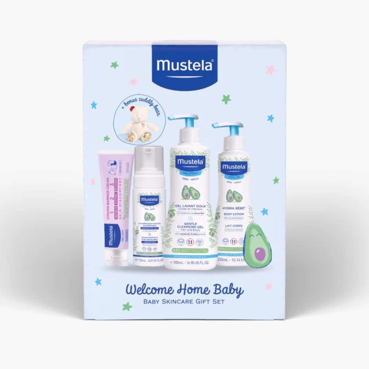 Mustela Welcome Home Baby - Baby Skincare Gift Set Baby Skincare