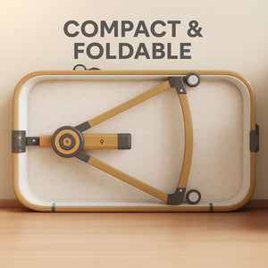 Toddly CuddleCrib 3 - in - 1 Bassinet – Rocker, Adjustable Height & Premium Mattress Baby Bassinet