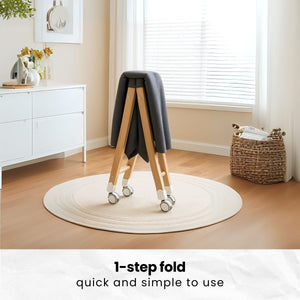 Toddly CuddleCrib Oval 3 - in - 1 Wooden Bassinet – Rocker, Foldable & Premium Mattress Baby Bassinet